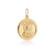PINGENTE S.C. DE JESUS REDONDO DUPLO 22.2MM EM PRATA COM BANHO DE OURO SEM ZIRCÔNIA