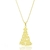 GARGANTILHA MÃE APARECIDA ESTILO ÁRVORE COM COROA BANHADA A OURO 18K 45 CM SEM ZIRCÔNIA