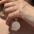 GARGANTILHA REDONDA 15 MM BANHADO Á OURO 18K ZIRCÔNIA CRISTAL