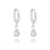 BRINCO ARGOLA PENDURADA GOTA 4X6MM CRISTAL