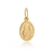 PINGENTE SANTA RITA OVAL 7.2MM X 9MM EM PRATA COM BANHO DE OURO SEM ZIRCÔNIA