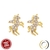 BRINCO UNICÓRNIO CRAVEJADO BANHADO A OURO 18K ZIRCÔNIA CRISTAL
