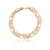 PULSEIRA DUPLA 3X1 6MM E 3MM BANHO ROSÉ 21CM SEM ZIRCÔNIA