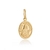 PINGENTE SANTA TERESINHA OVAL 13.3MM X 15.6MM EM PRATA COM BANHO DE OURO SEM ZIRCÔNIA