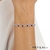 PULSEIRA ZIRCÔNIAS REDONDAS AZUL ROYAL EM PRATA DE LEI 925 - comprar online