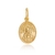 PINGENTE SAGRADO CORAÇÃO JESUS OVAL 13.3MM X 15.3MM EM PRATA COM BANHO DE OURO SEM ZIRCÔNIA