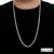 CORRENTE MASCULINA CARTIER 6MM ENCAPADA À PRATA 1000 70 CM SEM ZIRCÔNIA - comprar online