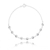 PULSEIRA ZIRCÔNIAS REDONDAS CRISTAL EM PRATA DE LEI 925