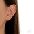 PIERCING ESTILO SOLITÁRIO ZIRCÔNIA CENTRAL MAIOR E MENORES LATERAIS BANHO ROSÉ ZIRCÔNIA CRISTAL - comprar online