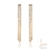 BRINCO CASCATA RIVIERA ZIRCÔNIA 1.5MM COM PIASTRINI RETA BANHO ROSÉ ZIRCÔNIA CRISTAL na internet