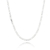 CORRENTE FEMININA 3X1 3MM ENCAPADA À PRATA 1000 50 CM SEM ZIRCÔNIA
