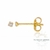 BRINCO PONTO DE LUZ REDONDO 2MM EM PRATA COM BANHO DE OURO ZIRCÔNIA CRISTAL - comprar online