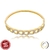 BRACELETE CORRENTES CRAVEJADAS BANHADO A OURO 18K ZIRCÔNIA CRISTAL