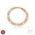 PULSEIRA DUPLA 3X1 6MM E 3MM BANHO ROSÉ 19CM SEM ZIRCÔNIA