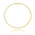 PULSEIRA MASCULINA GRUMET 2.8MM BANHADA A OURO 18K 21 CM SEM ZIRCÔNIA