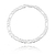 PULSEIRA FEMININA 3X1 6MM 19CM ENCAPADA À PRATA 1000 SEM ZIRCÔNIA