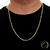 CORRENTE MASCULINA CARTIER CADEADO 4.2MM BANHADA A OURO 18K SEM ZIRCÔNIA - comprar online