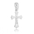 PINGENTE CRUCIFIXO ESTAMPADO CRISTO NA CRUZ PEQUENO 10.7MM X 22MM EM PRATA DE LEI 925