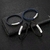 PULSEIRA EM COURO LEGÍTIMO PRETO FECHO AÇO LISO COM TRAVA CUMPRIDA - comprar online