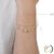 PULSEIRA BALÃO RETÂNGULO BANHADO À OURO 18K 19 CM ZIRCÔNIA CRISTAL - comprar online