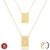 ESCAPULÁRIO BONS PENSAMENTOS 17.9MM X 12MM BANHADO A OURO 18K 60 CM SEM ZIRCÔNIA