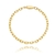 PULSEIRA MASCULINA CARTIER 6MM BANHADA A OURO 18K 21CM SEM ZIRCÔNIA
