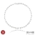 PULSEIRA MASCULINA CARTIER COMPRIDO 2.8MM ENCAPADA À PRATA 1000 21 CM SEM ZIRCÔNIA