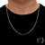 CORRENTE MASCULINA PIASTRINI 2MM BANHADA A OURO 18K 60CM SEM ZIRCÔNIA - comprar online
