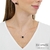 CONJUNTO CORAÇÃO GALERIA 10MM ENCAPADO À PRATA 1000 ZIRCÔNIA PRETA - comprar online