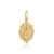 PINGENTE ORNATO N.S. DO CARMO 8.7MM X 11MM EM PRATA COM BANHO DE OURO SEM ZIRCÔNIA