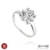 ANEL ZIRCÔNIA CARRE 7MM ENCAPADO À PRATA 1000 ZIRCÔNIA CRISTAL - loja online