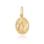PINGENTE SANTO ANTÔNIO OVAL 13.4MM X 16MM EM PRATA COM BANHO DE OURO SEM ZIRCÔNIA