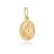 PINGENTE SANTO ANTÔNIO OVAL 7.2MM X 9.0MM EM PRATA COM BANHO DE OURO SEM ZIRCÔNIA