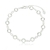 PULSEIRA ZIRCÔNIAS ENCAPADA À PRATA 1000 19CM ZIRCÔNIA CRISTAL