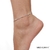 TORNOZELEIRA PÉROLAS E ZIRCÔNIAS EM PRATA DE LEI 925 25CM ZIRCÔNIA ROSA CLARO - comprar online