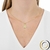 GARGANTILHA N. SENHORA OVAL DIAMANTADO BORDA 12MM X 20MM BANHADA A OURO 18K SEM ZIRCÔNIA - comprar online