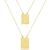 ESCAPULÁRIO N. S. GRAÇAS COM MOLDURA DIAMANTADA 18MM X 13.7MM BANHADO A OURO 18K 60 CM SEM ZIRCÔNIA