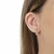 BRINCO GIRAFA 5MM X 14.5MM BANHO ROSÉ ZIRCÔNIA CRISTAL - comprar online