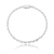 PULSEIRA MASCULINA CARTIER CADEADO 3.6MM ENCAPADA À PRATA 1000 21 CM SEM ZIRCÔNIA