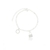 PULSEIRA CADEADO ENCAPADA À PRATA 1000 19 CM ZIRCÔNIA CRISTAL