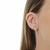 BRINCO ARARA CRAVEJADA 9.3MM X 20MM BANHADO A OURO 18K ZIRCÔNIA CRISTAL - comprar online