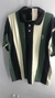 Camisa Polo Aleatory 3 Cor Vertical - Bege, Verde e Preto
