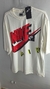 Camiseta Oversized Nike Air Escrito Off-White