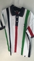 Camisa Polo Aleatory 4Cor Vertical - Branco, Vermelho, Verde e Azul Marinho