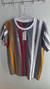 Camiseta Peruana Aleatory 4 Cor Vertical - CInza, Branco, Vermelho e Laranja