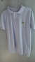 Camisa Polo Lacoste Branco Jacare Dourado