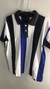 Camisa Polo Aleatory 3 Cor Vertical - Azul Escuro, Branco e preto
