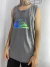 Camiseta Regata Quiksilver Logo Colorido Cinza