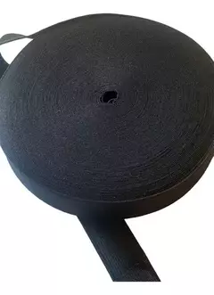 Elastico poliester negro 30mm x 25metros - comprar online