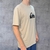 Camiseta Quiksilver Original BEGE LOGO 0894 - ATMOSFERA LIFESTYLE surf street 